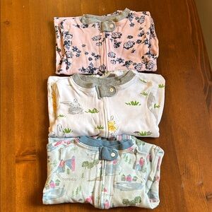 Burt’s Bees Baby Pajama Bundle, 0-3 months
